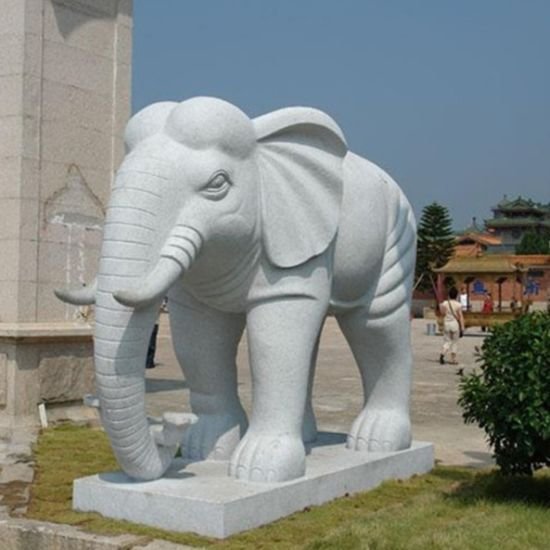 Marble Elephant Statue