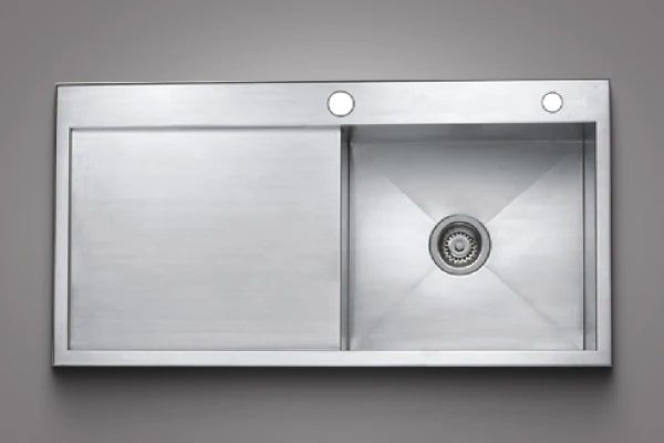 Handmade Single Bowl Sink with Drain 03