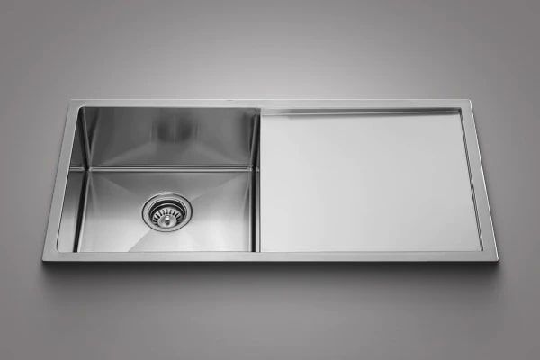 Handmade Single Bowl Sink with Drain 05