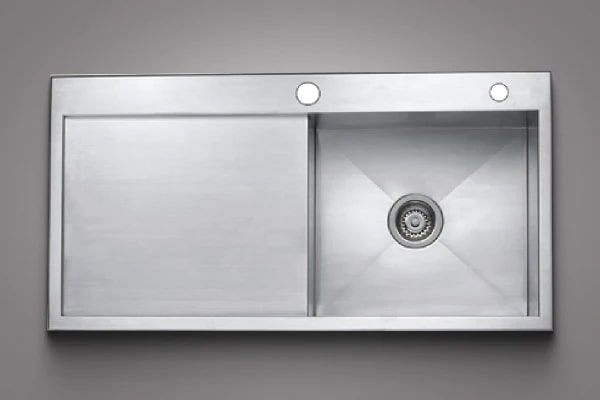 Handmade Single Bowl Sink with Drain 06