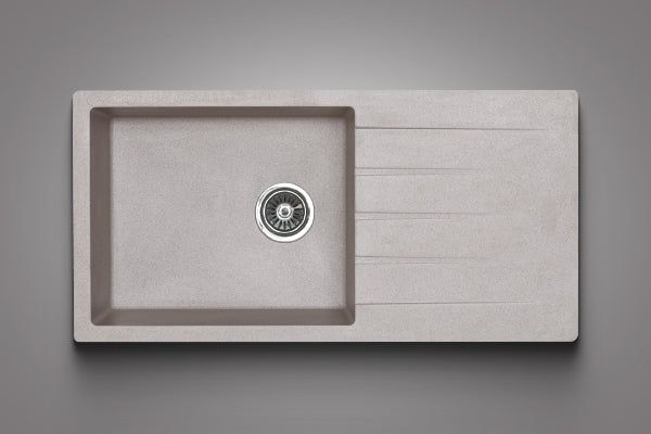 Quartz Single Bowl Sink With Drain 02