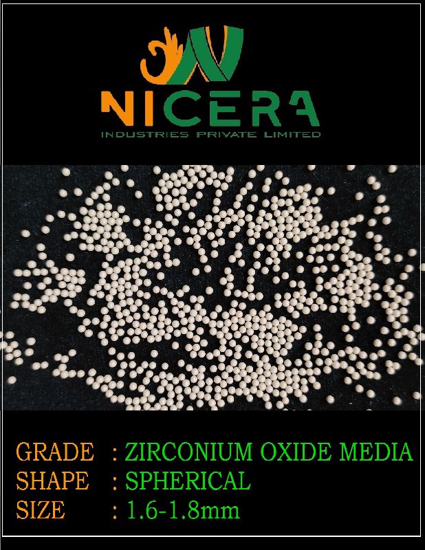 1.6-1.8mm Ceria Stabilized Zirconium Oxide Beads