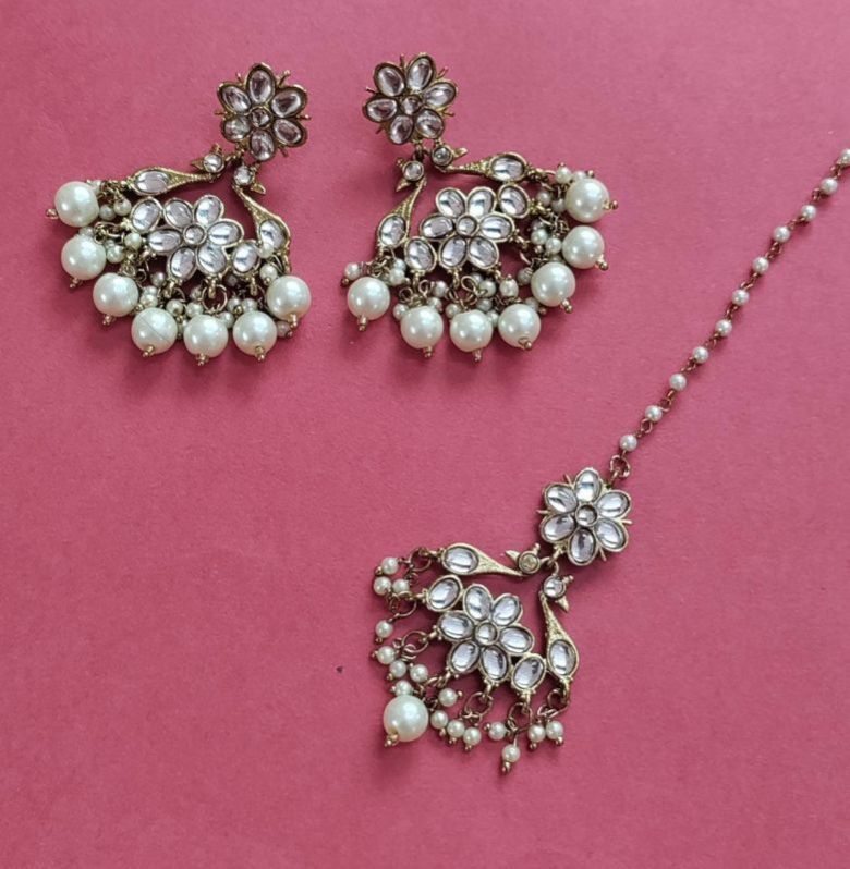 Kundan Maang Tikka Set