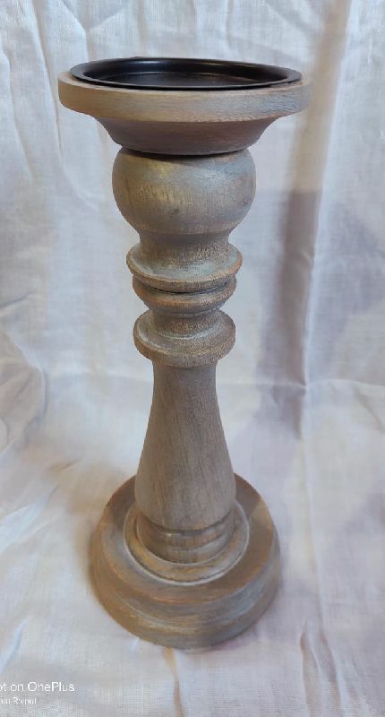 Carved Wooden Candle Holders 06