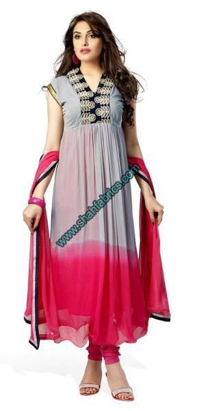 Chiffon Unstitched Suits (M 2041)