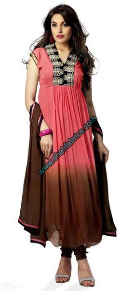 Chiffon Unstitched Suits (M 2042)