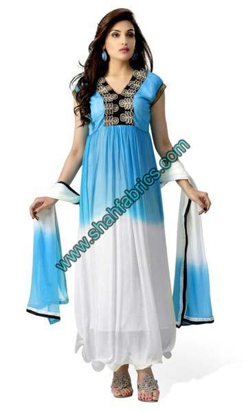 Chiffon Unstitched Suits (M 2044)