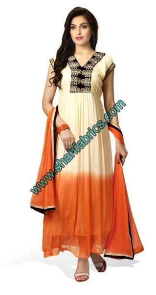 Chiffon Unstitched Suits (M 2047)