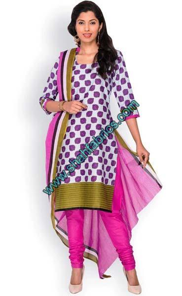 Cotton Unstitched Suits (R 2207)