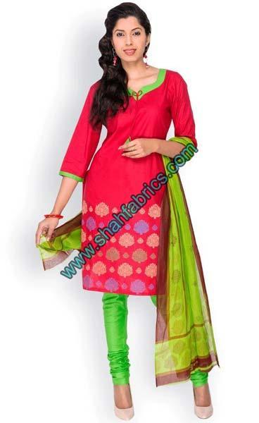 Cotton Unstitched Suits (R 2208)