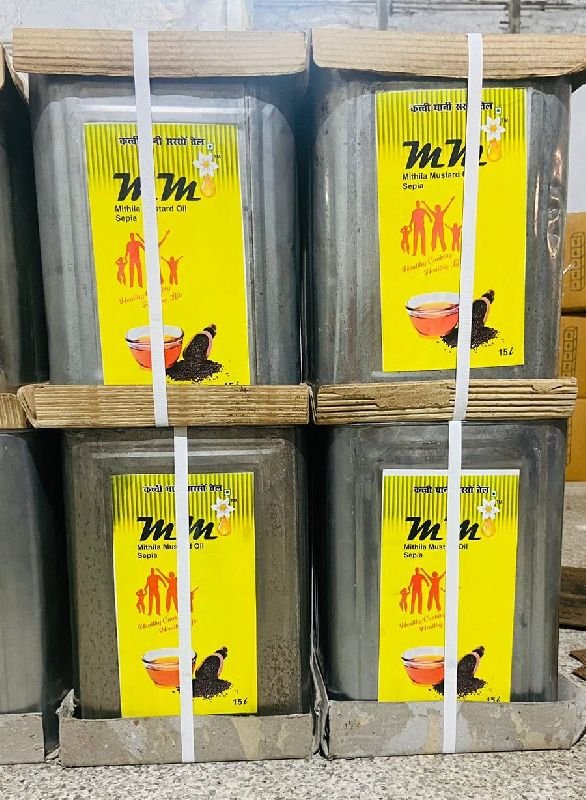 Sepia Black Mustard Oil Tin