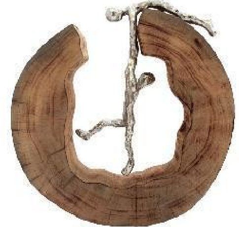 Aluminum & Wood Showpiece 05