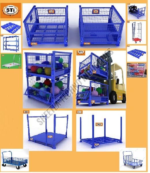 Wire Mesh Stackable Pallet Trolley