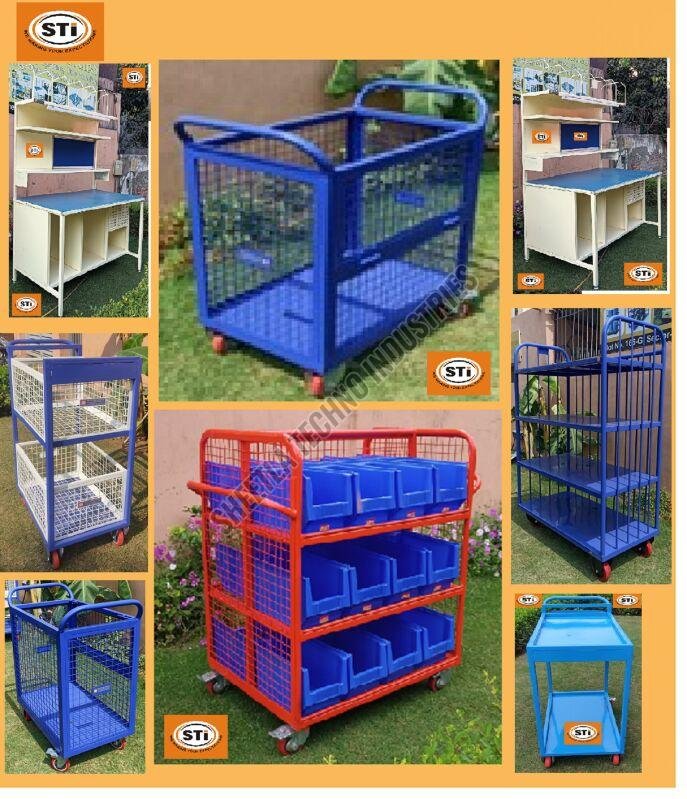 Industrial Cage Trolley_ Cage Trolley For Warehouse