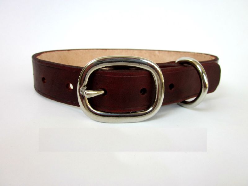 BRU-102 Leather Dog Collar