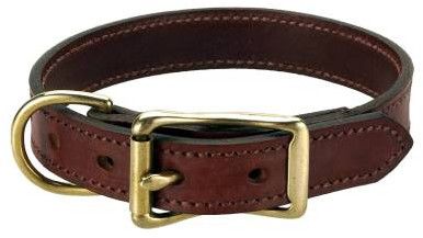 BRU-103 Leather Dog Collar