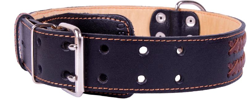 BRU-105 Leather Dog Collar