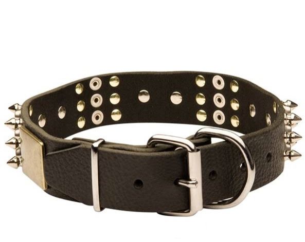 BRU-106 Leather Dog Collar