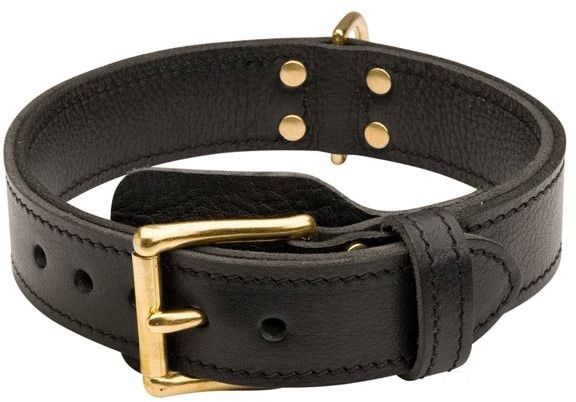 BRU-116 Leather Dog Collar
