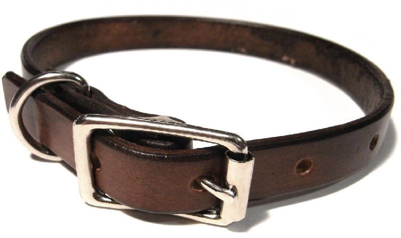 BRU-119 Leather Dog Collar