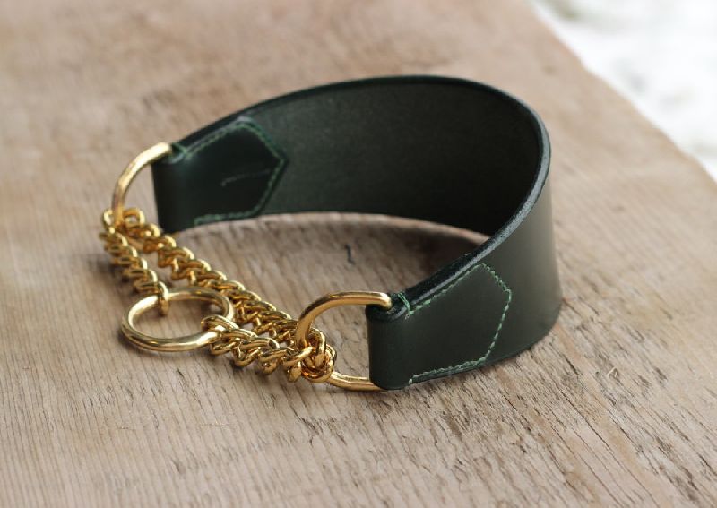 BRU-129 Leather Dog Collar