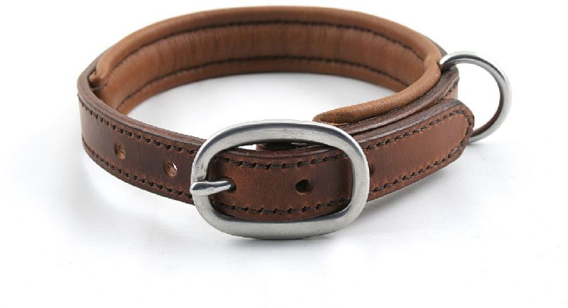 BRU-133 Leather Dog Collar
