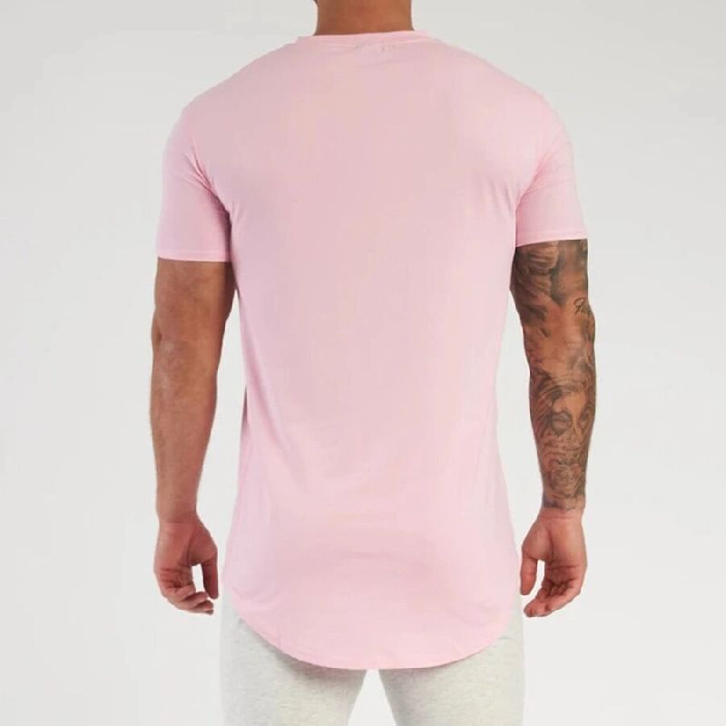 Cotton Blend Pink T Shirt