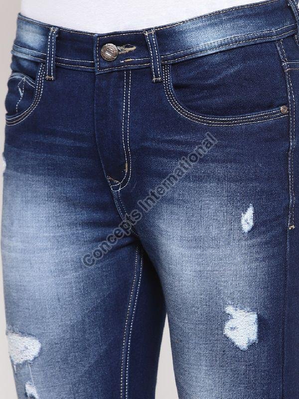 Mens Denim Ripped Jeans