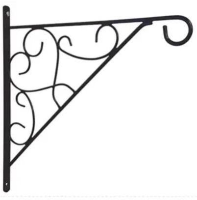 12 Inch Designer Hanging Basket Bracket- Wall Hanging Planter Hook