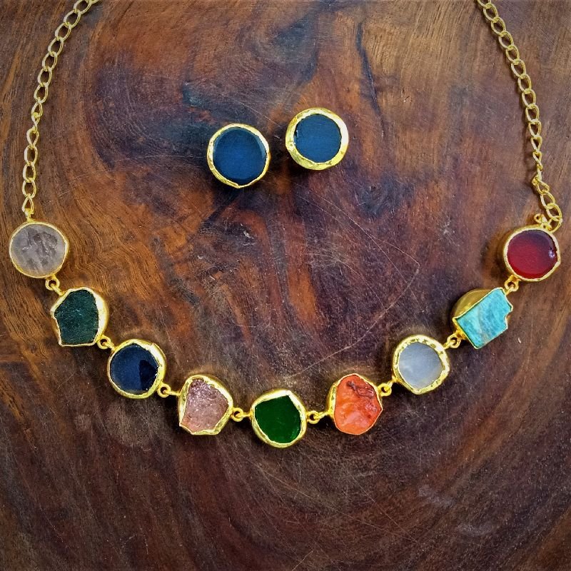 M021001629 Natural Stone Necklace Set