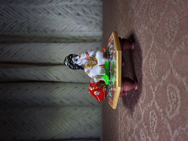 Krishna Statue with Hexagon Choki
