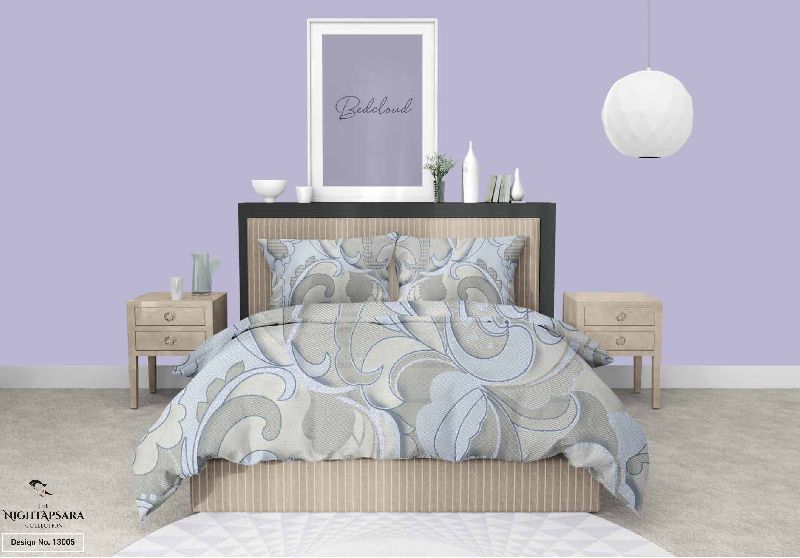 13005 Night Apsara Bed Sheet