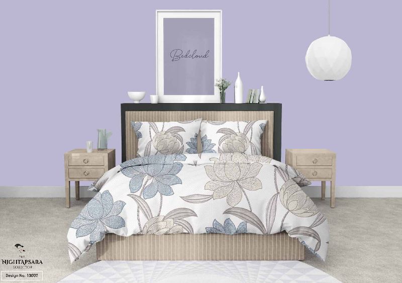 13007 Night Apsara Bed Sheet