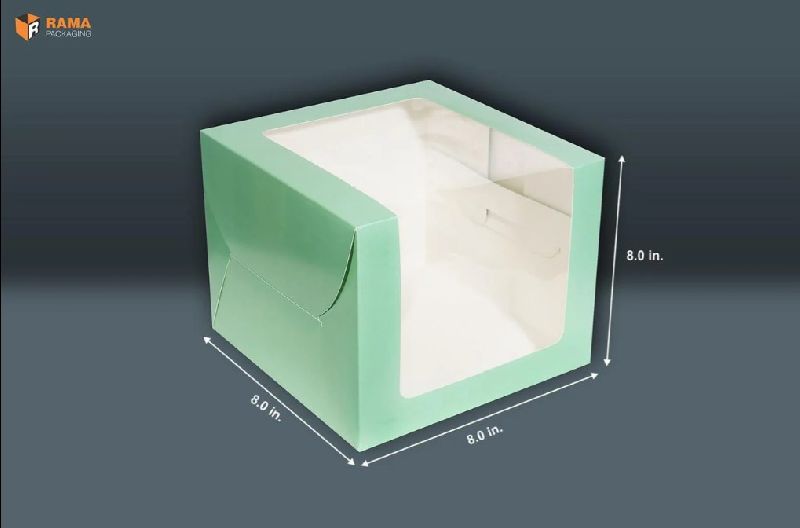 8x8x8 Mint Tall Cake Box