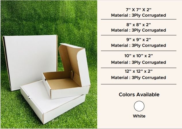 Pizza Box Size Chart