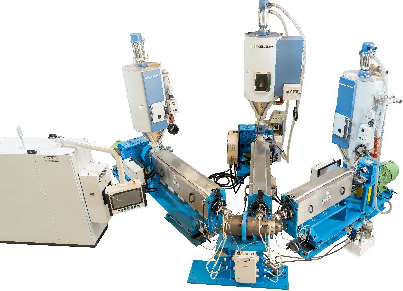 Triple Extruders, HMI, Crosshead and Panel