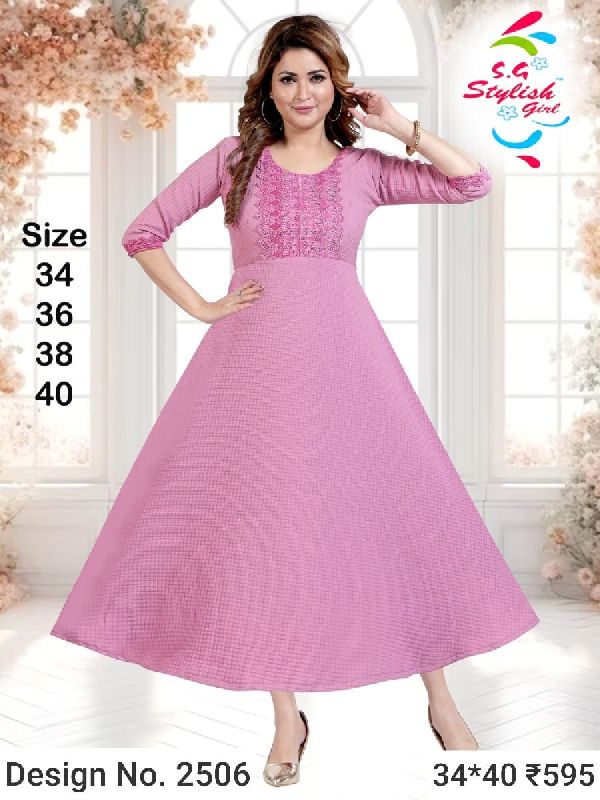 Des. No. 2506 Ladies Fancy Gown