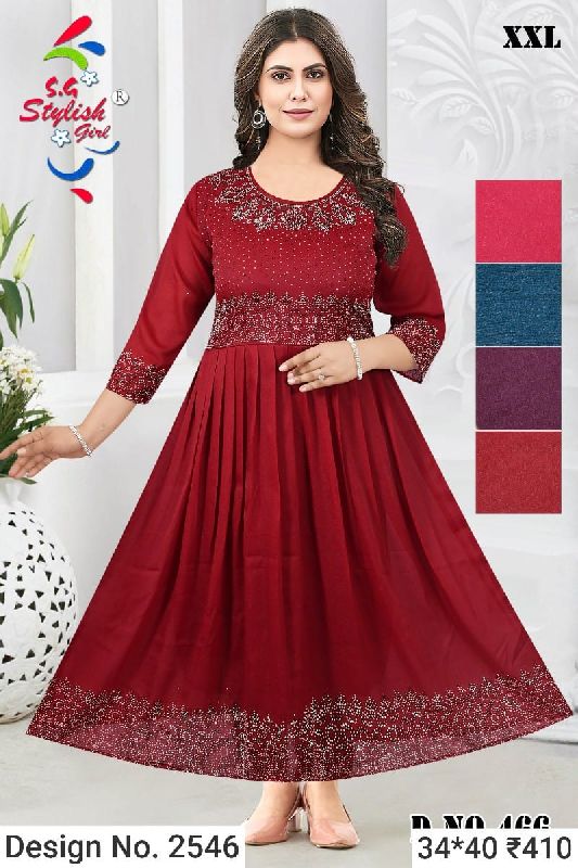 Des. No. 2546 Ladies Fancy Gown