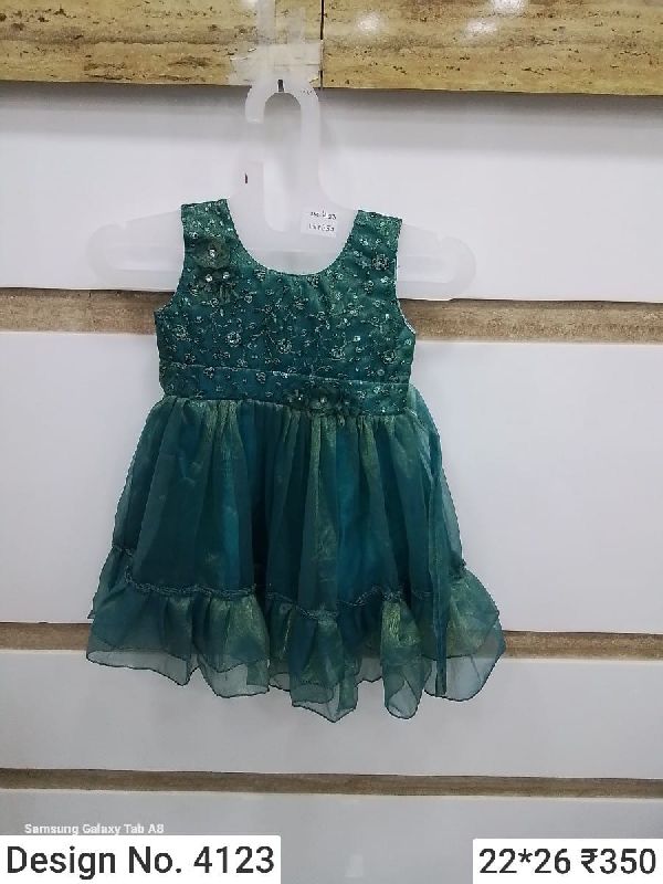 Des. No. 4123 Girls Party Wear Frock