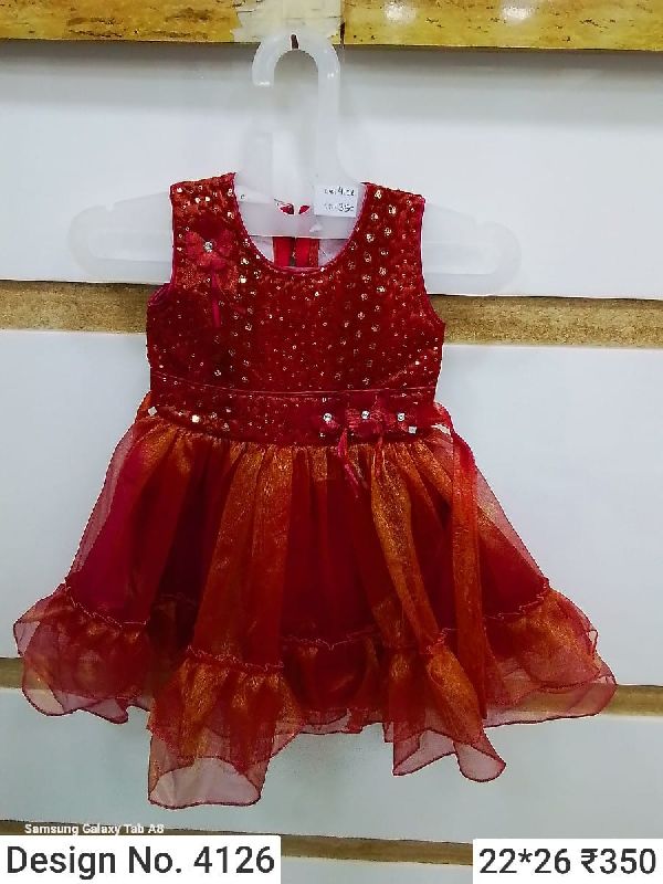 Des. No. 4126 Girls Party Wear Frock