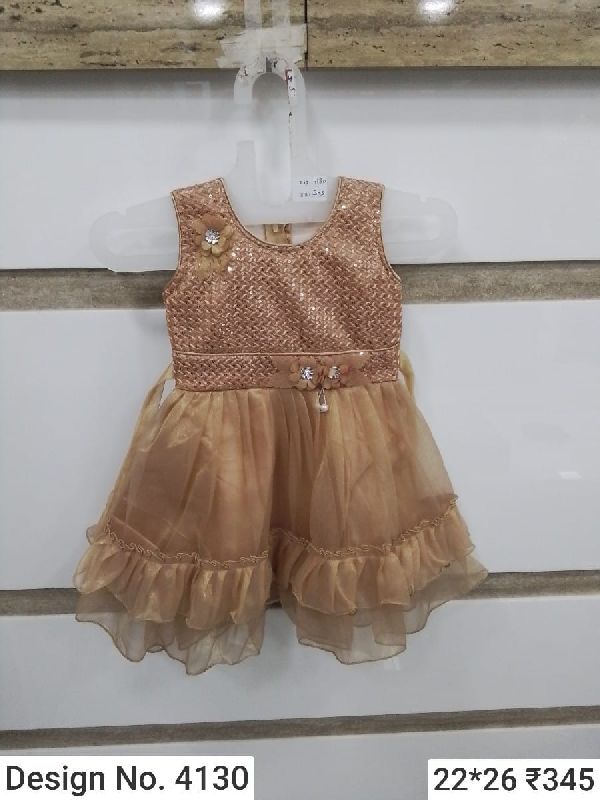Des. No. 4130 Girls Party Wear Frock