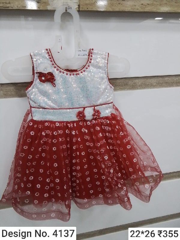 Des. No. 4137 Girls Party Wear Frock