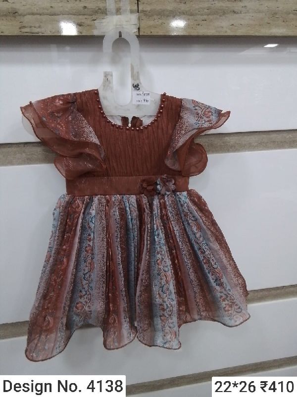 Des. No. 4138 Girls Party Wear Frock