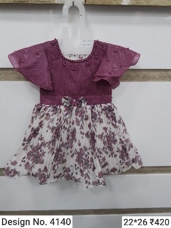 Des. No. 4140 Girls Stylish Frock