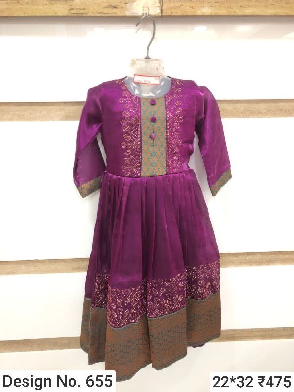 Des. No. 665 Girls Designer Frock