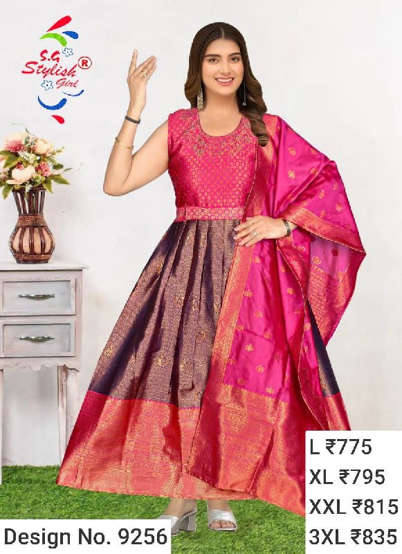 Des. No. 9256 Ladies Party Wear Gown