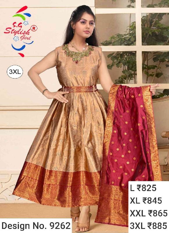 Des. No. 9262 Ladies Party Wear Gown