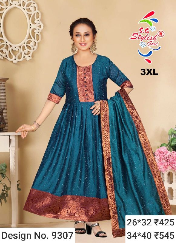 Des. No. 9307 Ladies Fancy Gown