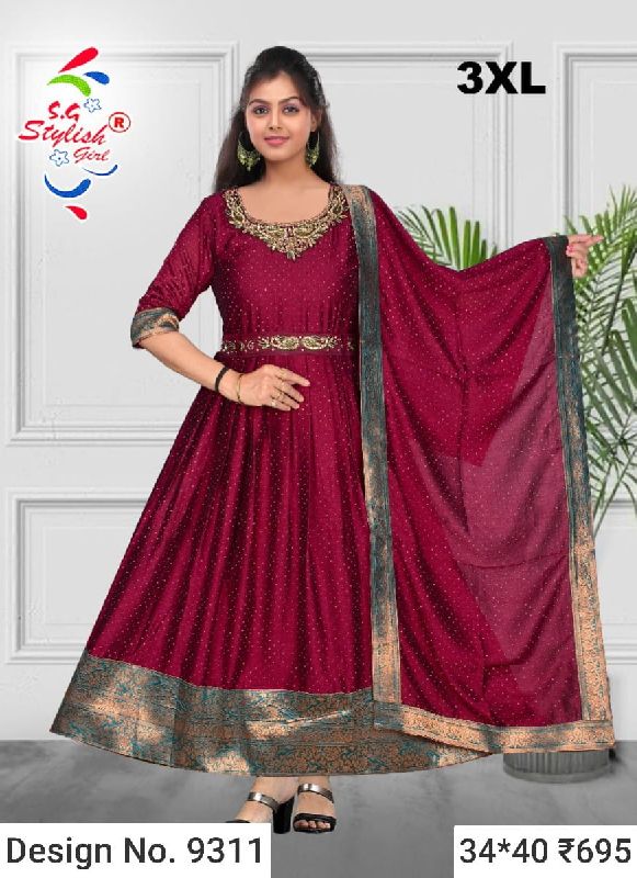 Des. No. 9311 Ladies Long Gown