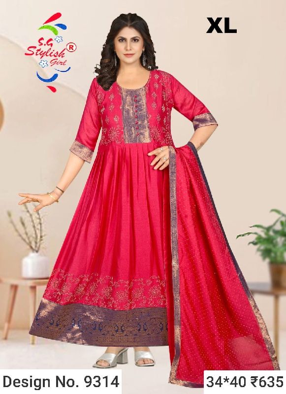 Des. No. 9314 Ladies Fancy Gown